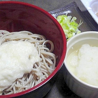 山芋と大根でとろろおろし蕎麦